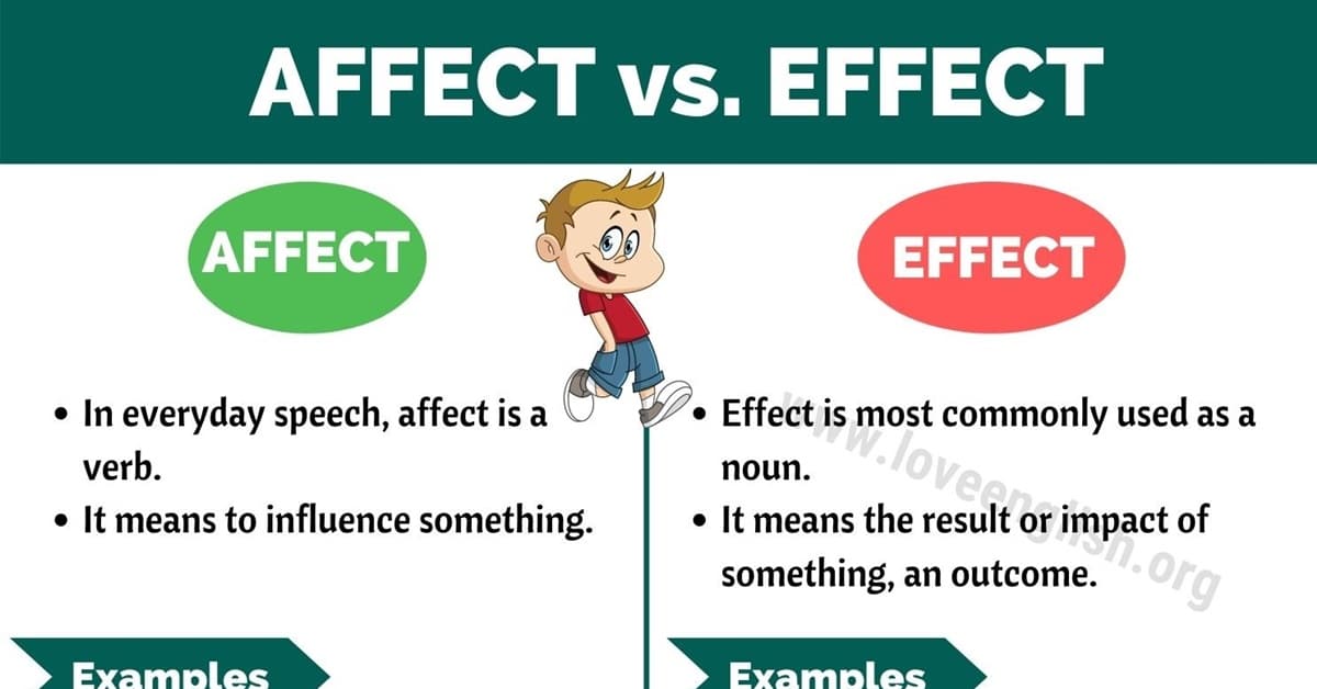 difference between affect and effect