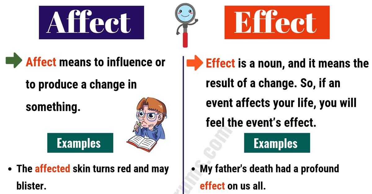 difference between affect and effect